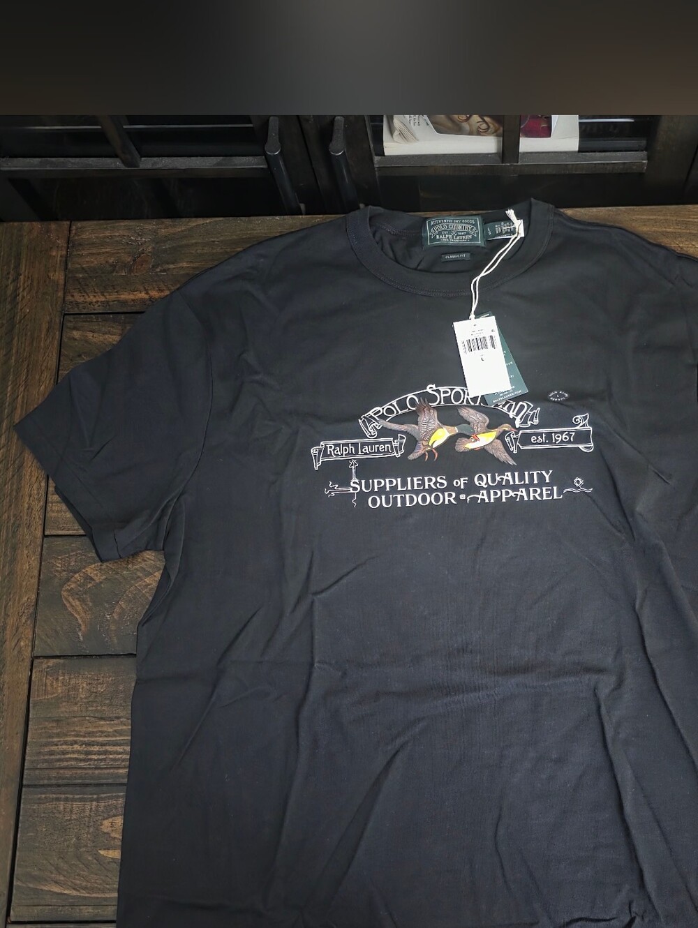 Ralph Lauren Polo Sport Black Graphic Short Sleeve Tee